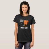 T-shirt Devinez quoi Cul de poulet Poulet Mème sarcastique (Devant entier)