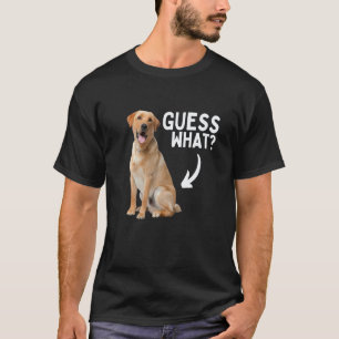 T-shirt Devinez quoi jaune Lab cul! Drôle de Labrador Retr