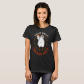 T-shirt Devinez quoi Poule Mais Cul de Poule Blanc (Devant entier)