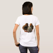 T-shirt Devinez quoi ? Poulet cul. (Dos entier)