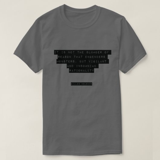 T-shirt Devis 1 de Gilles Deleuze (Design devant)