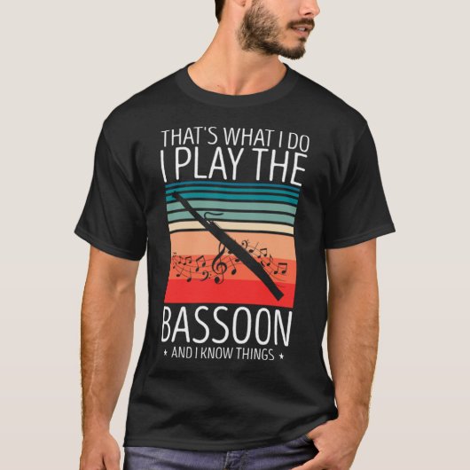 T-shirt Devis aux instruments de vent pour Bassoon Wind In (Devant)