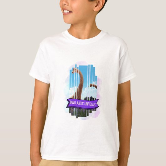 T-SHIRT DEVIS D'ANIMAUX DE DINOSAUR DESIGNS (Devant)