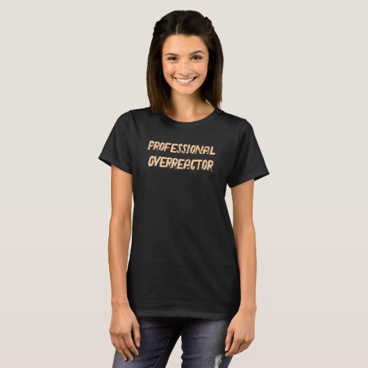 T-shirt Devis de caractère amusant de surréacteur professi (Devant entier)