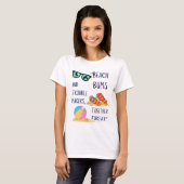 T-shirt devis de jour de plage (Devant entier)