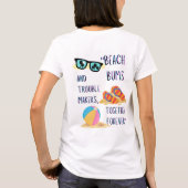 T-shirt devis de jour de plage (Dos)
