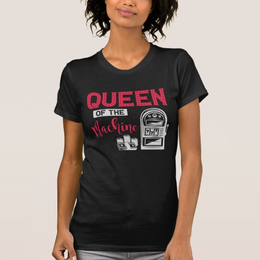 T-shirt Devis de la machine à sous de la reine de jeu de c (Devant)