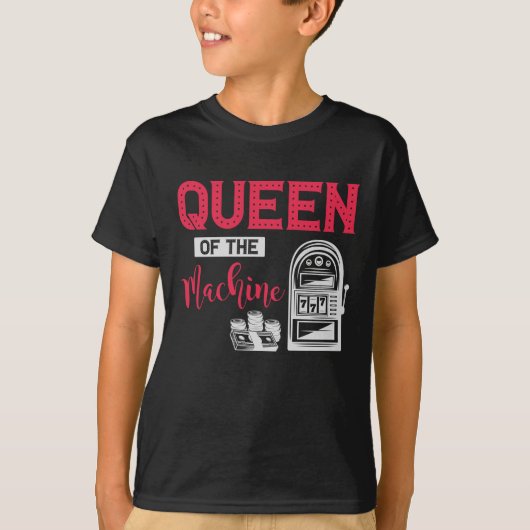 T-shirt Devis de la machine à sous de la reine de jeu de c (Devant)