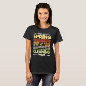 T-shirt Devis de nettoyage de printemps femme de ménage (Devant entier)