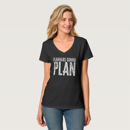 T-shirt Devis de planification, devis d'organisation (Devant entier)