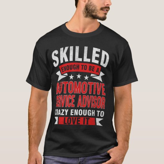 T-shirt Devis de profession amusant Service automobile qua (Devant)