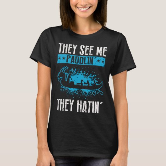 T-shirt Devis de rameurs de Dragon Boat pour la course de (Devant)