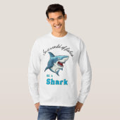 T-SHIRT DEVIS DE REQUINS, AMUSANT, STYLE DE CARTOON (Devant entier)