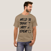 T-shirt Devis de soudage ami (Devant entier)