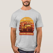 T-shirt Devis de voyage d'aventure (Devant)