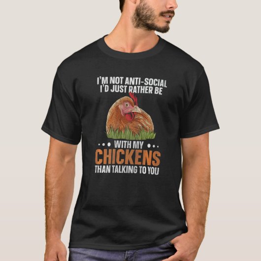 T-shirt Devis d'élevage de poulets de basse-cour pour une (Devant)