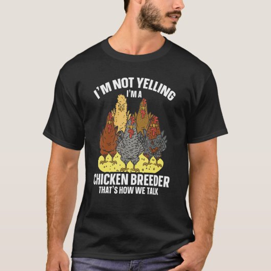 T-shirt Devis d'élevage de poulets pour un éleveur de poul (Devant)