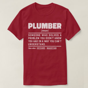 T-shirt Devis d'Humour de réparation de plomberie Noun