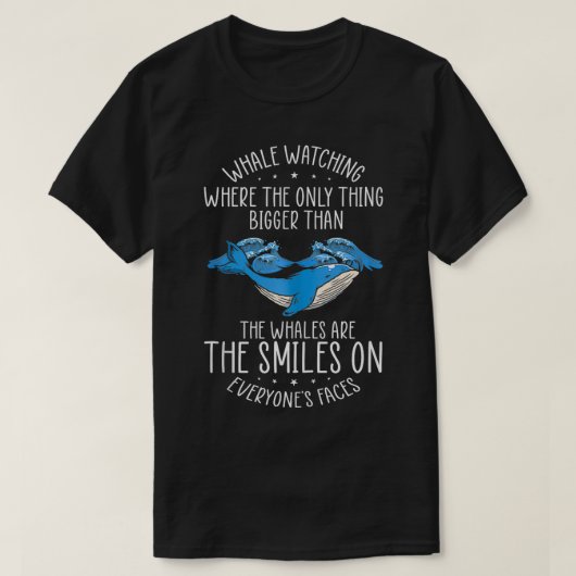 T-shirt Devis d'observation des baleines pour cétacés et b (Design devant)