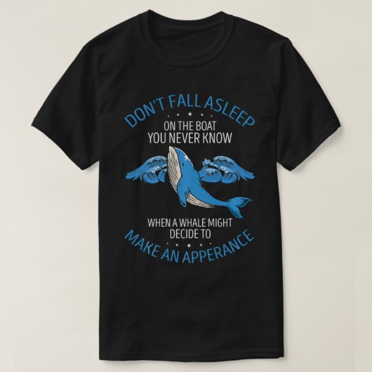 T-shirt Devis d'observation des baleines pour cétacés et b (Design devant)