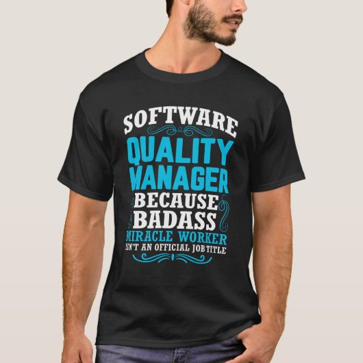 T-shirt Devis du gestionnaire de la qualité du logiciel am (Devant)