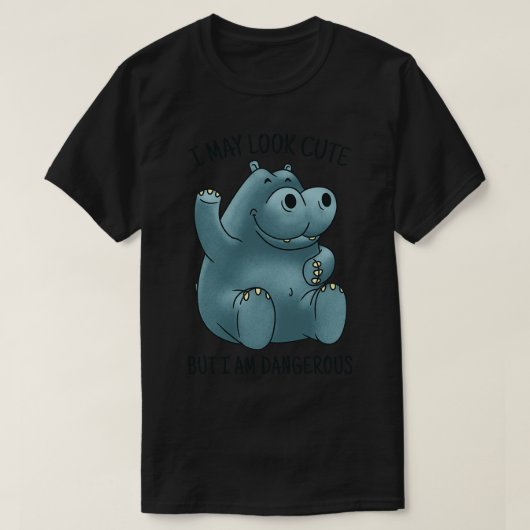 T-SHIRT DEVIS HIPPO CUTE (Design devant)