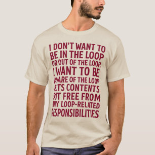 T-shirt Devis Libérer des responsabilités de boucle