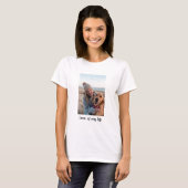 T-shirt Devis photo personnalisé (Devant entier)