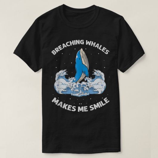 T-shirt Devis pour baleines bleues et baleines de Beulaga (Design devant)
