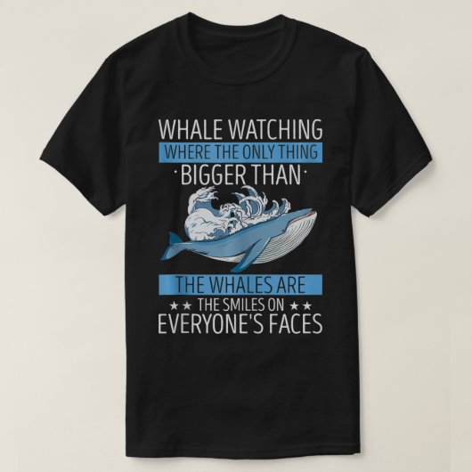 T-shirt Devis pour baleines bleues et baleines de Beulaga (Design devant)