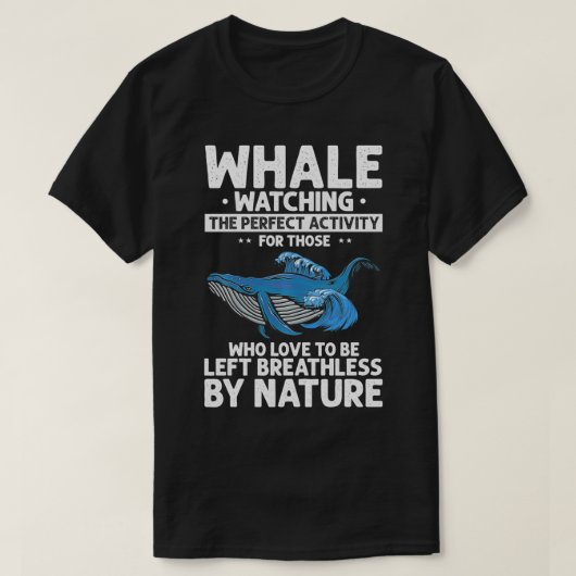 T-shirt Devis pour baleines bleues et baleines de Beulaga (Design devant)
