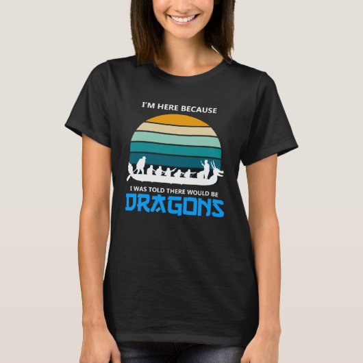 T-shirt Devis pour dragonnier Bateau Dragon et Dragonboat  (Devant)