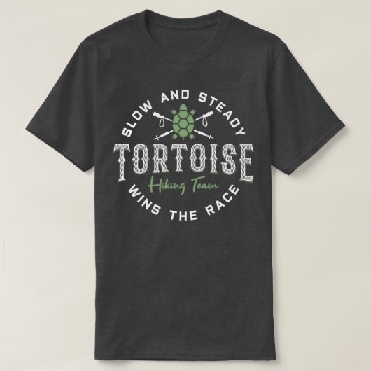 T-shirt Devis Randonnées de l'équipe de tortues (Design devant)