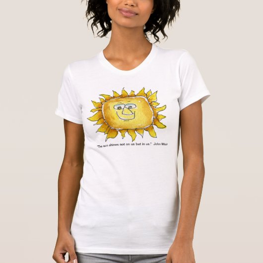T-shirt Devis Sun Shines In Us (Devant)