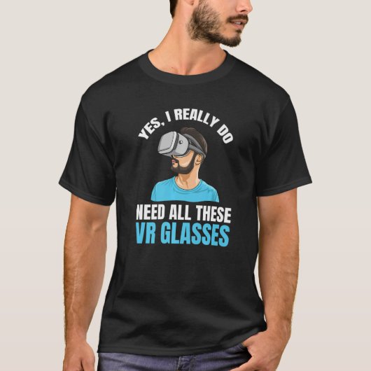 T-shirt Devis Virtual Reality Gamer Pour Un Lecteur Vr (Devant)