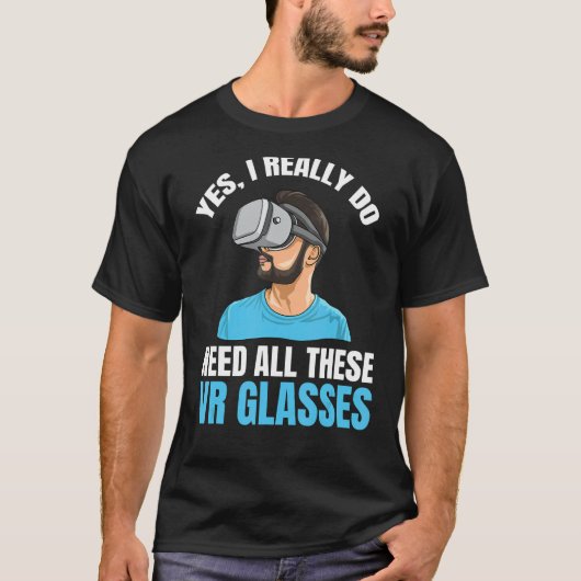 T-shirt Devis Virtual Reality Gamer Pour Un Lecteur Vr 1 (Devant)