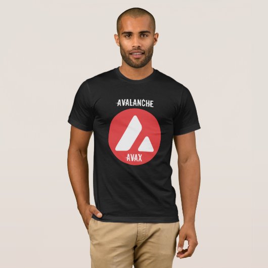 T-SHIRT DEVISE AVALANCHE AVX CRYPTO (Devant entier)