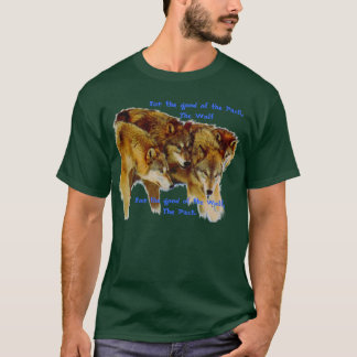 T-shirt Devise de meute de loups