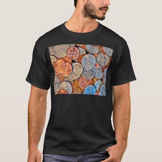 T-shirt Devise de pièce (Devant)