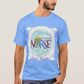 T-shirt Devise d'infirmière exceptionnelle (Devant)