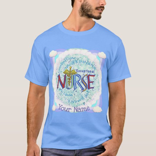 T-shirt Devise d'infirmière exceptionnelle (Devant)