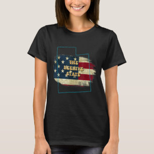 T-shirt Devise du drapeau Utah Ut Us
