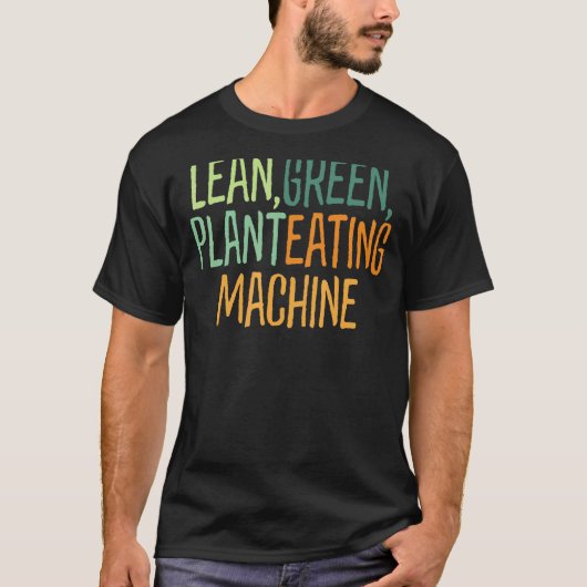 T-shirt Devise végane drôle Lean vert... cool à base de pl (Devant)