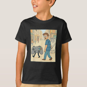 T-shirt Devoirs de procrastination avec un jeu drôle de Ga