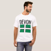 T-shirt Dévon // Drapeau du comté anglais (Devant entier)