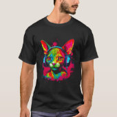 T-shirt Devon Rex Cat Dj (Devant)