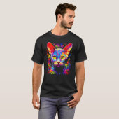 T-shirt Devon Rex Cat Pop Art (Devant entier)
