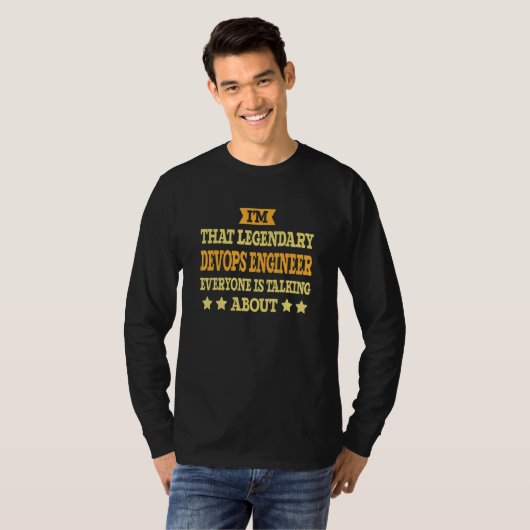 T-shirt Devops Engineer Job Title Employee Funny Devops En (Devant entier)