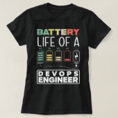 T-shirt DevOps Ingénieur Cloud Informatique Date Un Ingéni (Design devant)