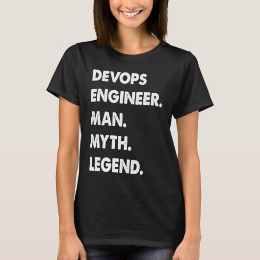 T-shirt Devops Ingénieur Homme Mythe Légende (Devant)